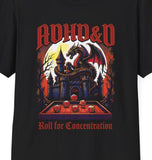 ADHD&D RPG Gamer Tee - "Hyperfocus" castle illustration T-Shirt, Roll for Concentration tee