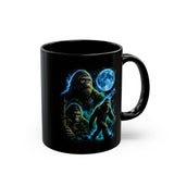 Neon Sasquatch Moon Mug | Bigfoot Coffee Cup