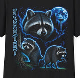 Jimothy Raccoon Moon Shirt, Funny Viral Meme T-Shirt, Retro 90s Graphic Vintage Trash Panda Tee