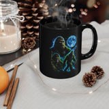 Neon Sasquatch Moon Mug | Bigfoot Coffee Cup
