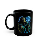 Neon Sasquatch Moon Mug | Bigfoot Coffee Cup
