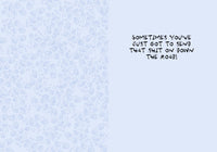 Let #*it Go Funny Outhouse Greeting Card