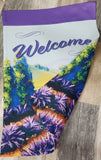 Tuscan Lavender Fields Garden Flag from Art by Rosie Wylder