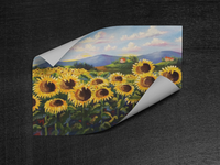 Poster Print Sunflower Fields from painting by Rosie Wylder