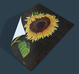 Poster Print Bright Sunny Sunflower Varied Sizes from Original Art Painting by Rosie Wylder