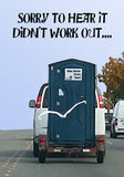 Let #*it Go Funny Outhouse Greeting Card