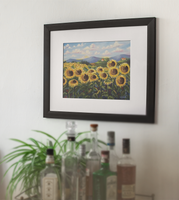 Poster Print Sunflower Fields from painting by Rosie Wylder